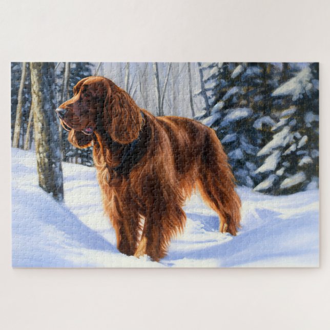 Irish Setter Let It Snow Weihnachten (Horizontal)