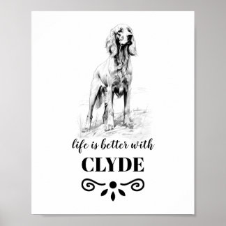 Irish Setter Life ist mit dem benutzerdefinierten  Poster