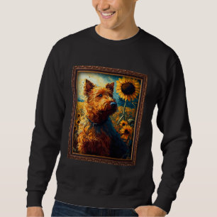 Irish Setter Malen Sonnenblume Blumen Mama Frauen Sweatshirt