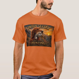 Irish Setter mit Chukar Rebhuhn ,Art T-Shirt