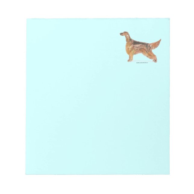 Irish Setter Notizblock (Vorderseite)