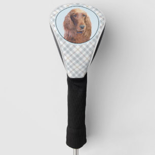 Irish Setter Painting - Niedliche Original Dog Art Golf Headcover