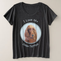 Irish Setter Painting - Niedliche Original Dog Art