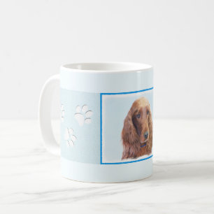 Irish Setter Painting - Niedliche Original Dog Art Kaffeetasse