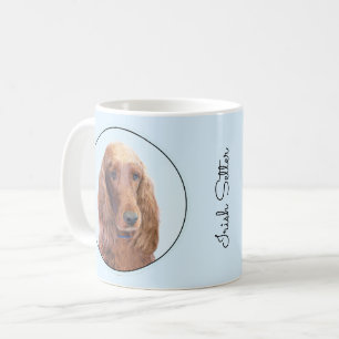 Irish Setter Painting - Niedliche Original Dog Art Kaffeetasse