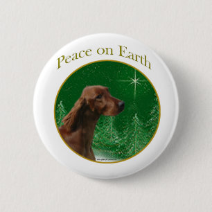 Irish Setter Peace Button