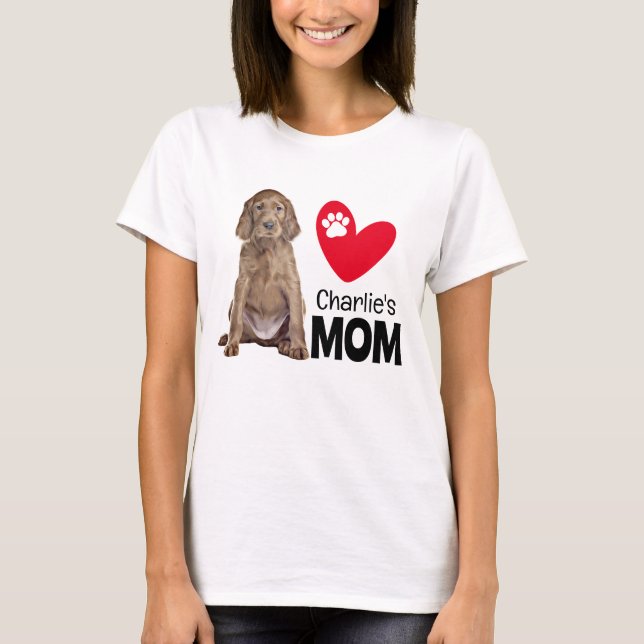 Irish Setter Personalisiert Mama T - Shirt (Vorderseite)