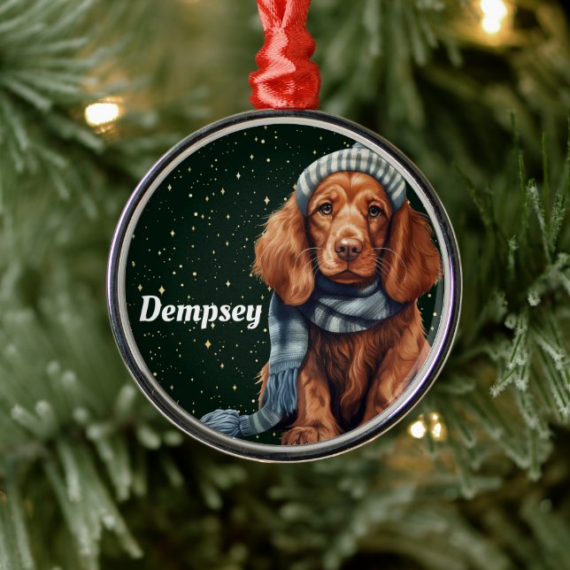 Irish Setter Personalisierter Weihnachtsschmuck (Baum)