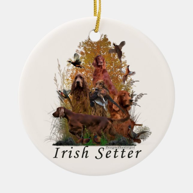 Irish Setter  Poster Fleece Blanket Ornament (Vorne)