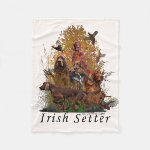 Irish Setter Poster Fleecedecke