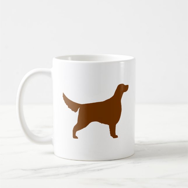 Irish Setter Silhouetten Kaffeetasse (Links)