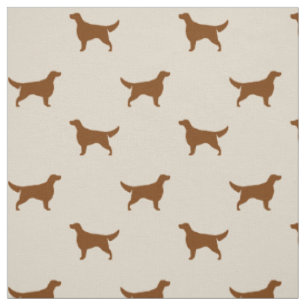 Irish Setter Silhouetten Muster  Hundezucht Stoff