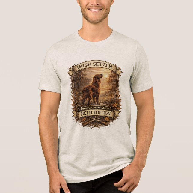 Irish Setter Tri-Blend Shirt (Vorderseite)