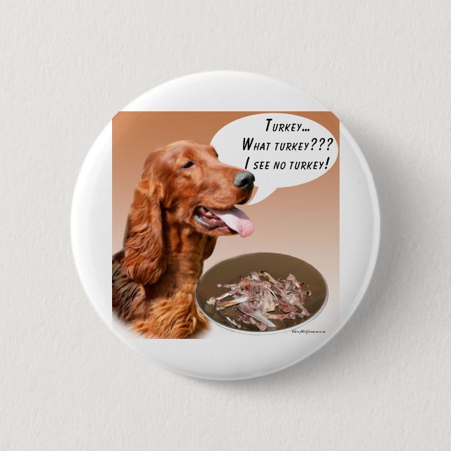 Irish Setter Türkei Button (Vorderseite)