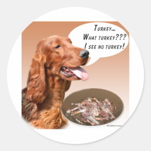 Irish Setter Türkei Runder Aufkleber