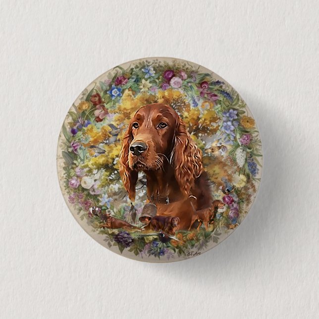 Irish Setter - Ultimate Upland Bird Dog Button (Vorderseite)