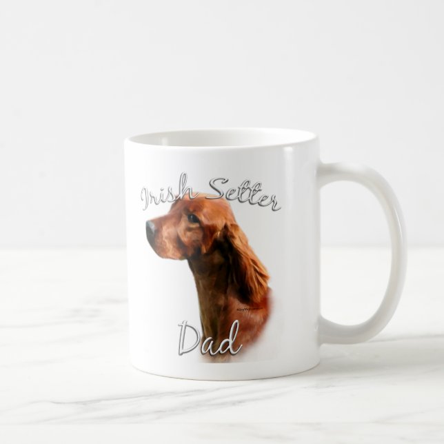 Irish Setter Vater 2 Kaffeetasse (Rechts)