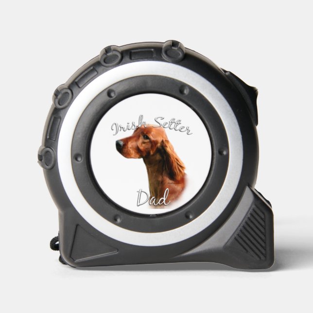 Irish Setter Vater 2 Maßband (Vorderseite)