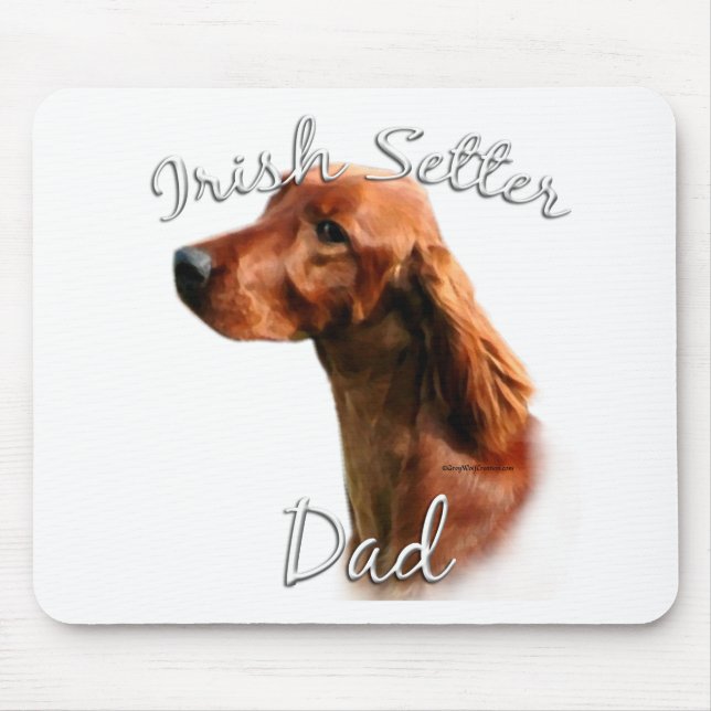 Irish Setter Vater 2 Mousepad (Vorne)