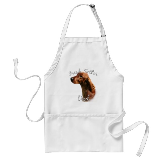 Irish Setter Vater 2 Schürze (Vorne)
