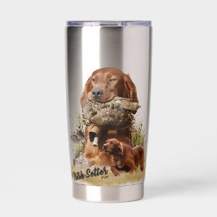 Irish Setter , Walcockjagd, Art Thermobecher