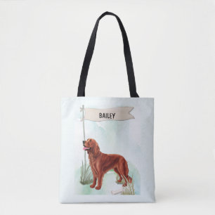 Irish Setter Wasserfarben Personalisiert Do Tasche