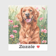 Irish Setter Watercolor-Aufkleber