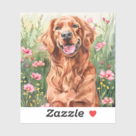 Irish Setter Watercolor-Aufkleber Aufkleber