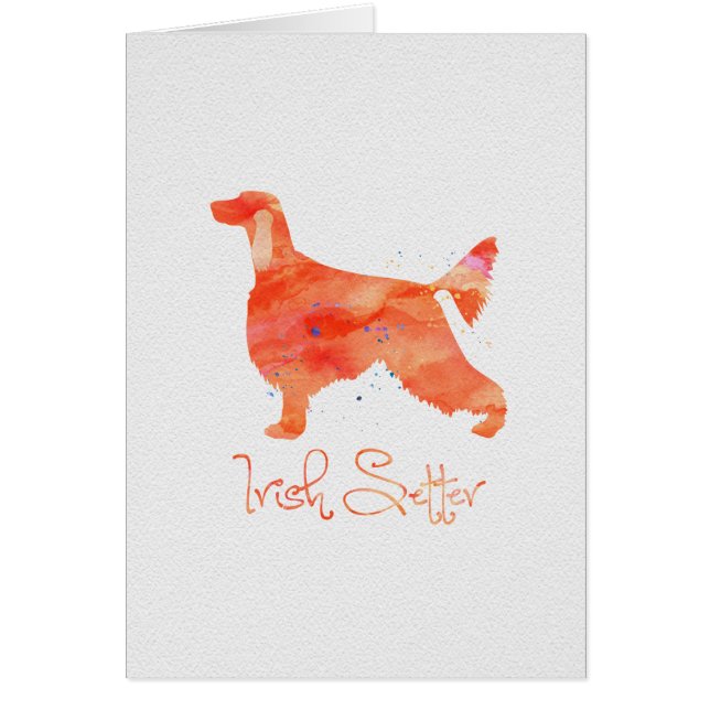 Irish Setter Watercolor Design (Vorne)