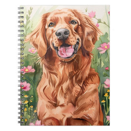 Irish Setter Watercolor Journal Notizblock