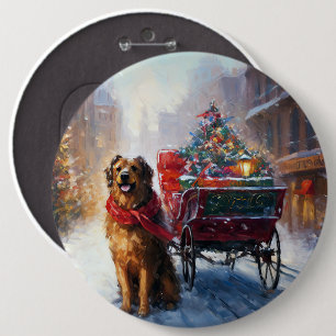 Irish Setter Weihnachtsfeiertag Button