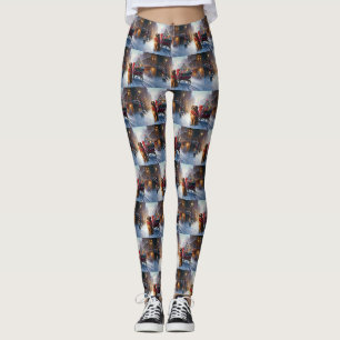 Irish Setter Weihnachtsfeiertag Leggings