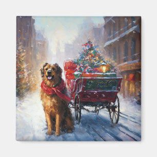 Irish Setter Weihnachtsfeiertag Magnet