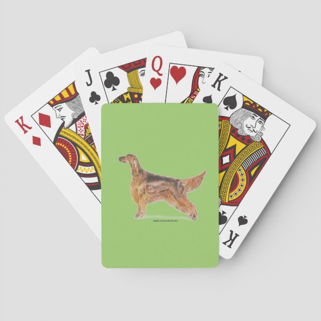 Irish Setters Spielkarten (Rückseite)