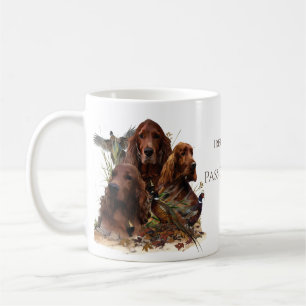 Irish Setters with Pheasants - Passion Hunt Kaffeetasse