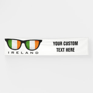 Irish Shades benutzerdefinierte Text- und Farbbann Banner