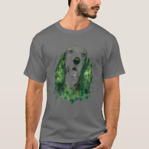 Irish Shamrock St Patrick's Day Basset Hound Cool T-Shirt