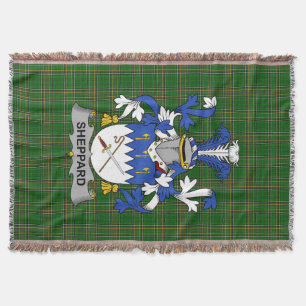 Irish Sheppard Coat of Arms Familienwappen Irland Decke