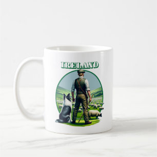 Irish Sheppard mit Border Collie Kaffeetasse
