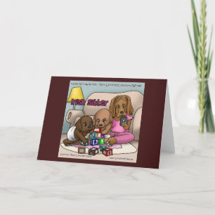 Irish Sitter - When Dogs Are Babysitters Karte
