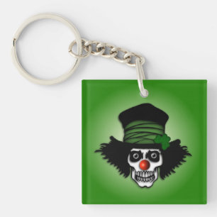 Irish Skeleton Clown Green