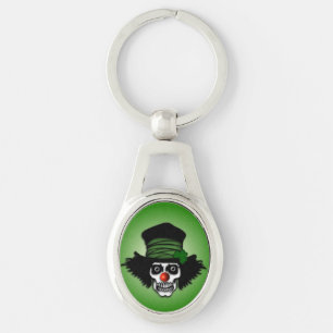 Irish Skeleton Clown Green Schlüsselanhänger