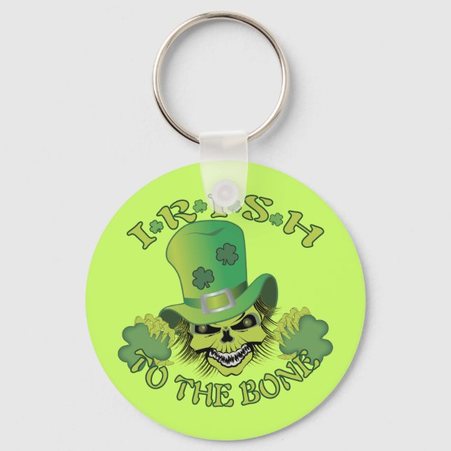 Irish Skull Schlüsselanhänger (Vorderseite)