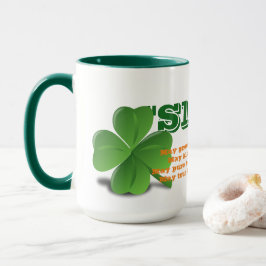 Irish Slainte mit Gedicht St. Patrick's Day Tasse