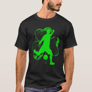 Irish Soccer Kleeblatt Funny Irish St Patrick Day T-Shirt