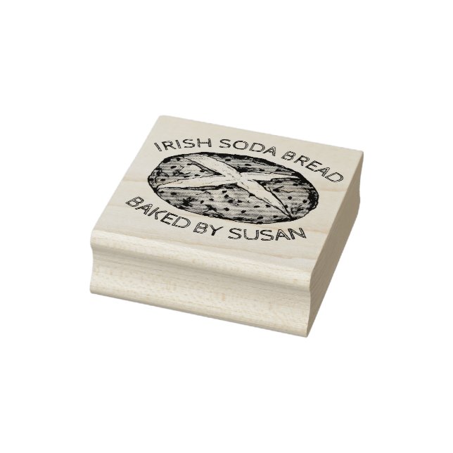 Irish Soda Bread Loaf gebacken durch Personalisier Gummistempel (Stempel)