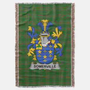 Irish Somerville Coat of Arms Familienwappen Irlan Decke