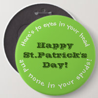 IRISH SPASS/ST. PATRICK'S DAY BUTTON/ZOLLBAR