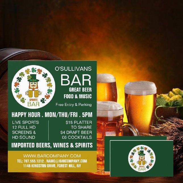 Irish Sports Bar, Pub/Brauerei Visitenkarte (Von Creator hochgeladen)