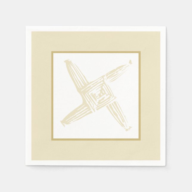 Irish St. Brigid's Cross Serviette (Vorderseite)